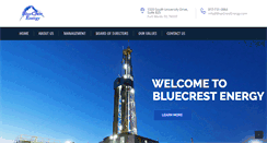 Desktop Screenshot of bluecrestenergy.com